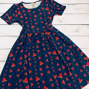 LuLaRoe Watermelon Amelia Dress